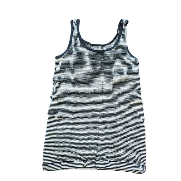 Athleta Women's Striped Athletic Tank Top Black and White size M - Picture 4 of 7